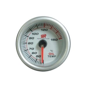 Reloj blanco de medición de la temperatura del aceite