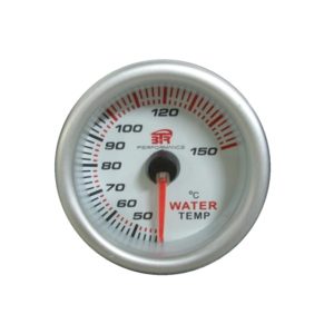 Reloj blanco de medición de la temperatura del agua
