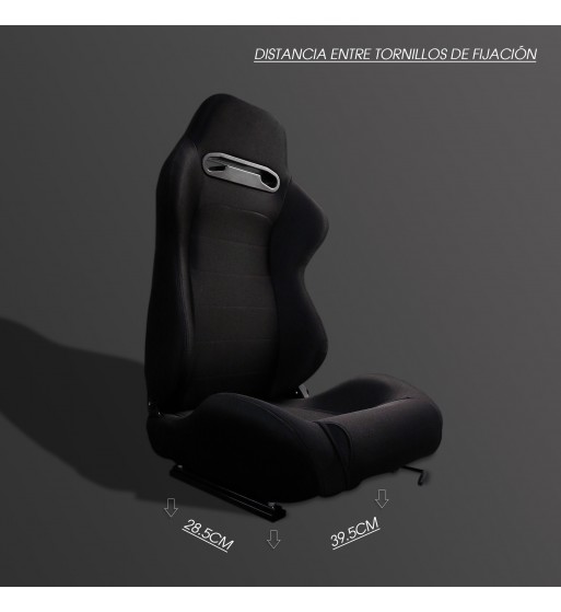 SEMIBAQUET N100 TELA NEGRA COMPLETA - Imagen 6