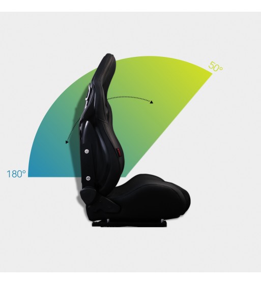 Semibaquet cuero negro, alcantara y respaldo pvc - Imagen 5