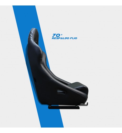 Baquet fijo tubular cuero negro - Imagen 5