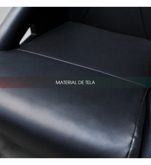 Baquet fijo tubular cuero negro - Imagen 7