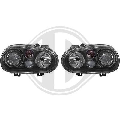 Focos delanteros fondo negro R32 con antinieblas
