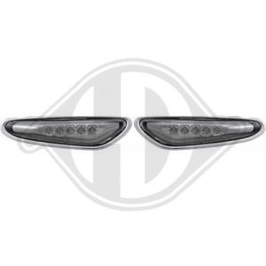 Intermitente led de aleta ahumados negros