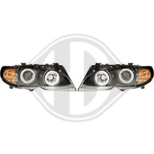 Focos angel eyes CCFL H7/H1 fondo negro