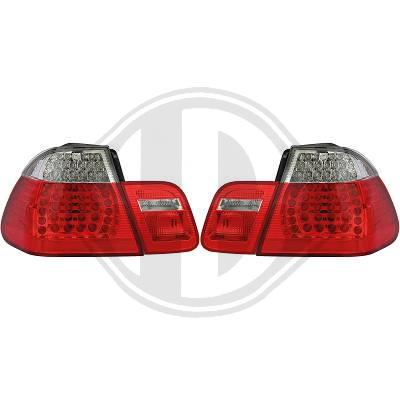 Pilotos traseros led M3 rojo y blanco ahumado, limousine